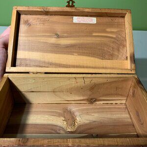 Source Unknown | Accents | Vintage Wooden Treasure Box With Lock And ...